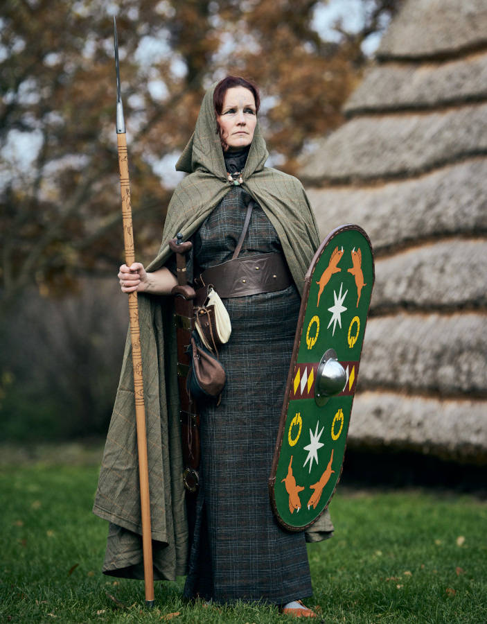 Mandua Icena, keltische Seherin/Heilerin vom Stamm der Iceni<br>Foto: Tino Sieland; Bildrechte: Mühlhäuser Museen