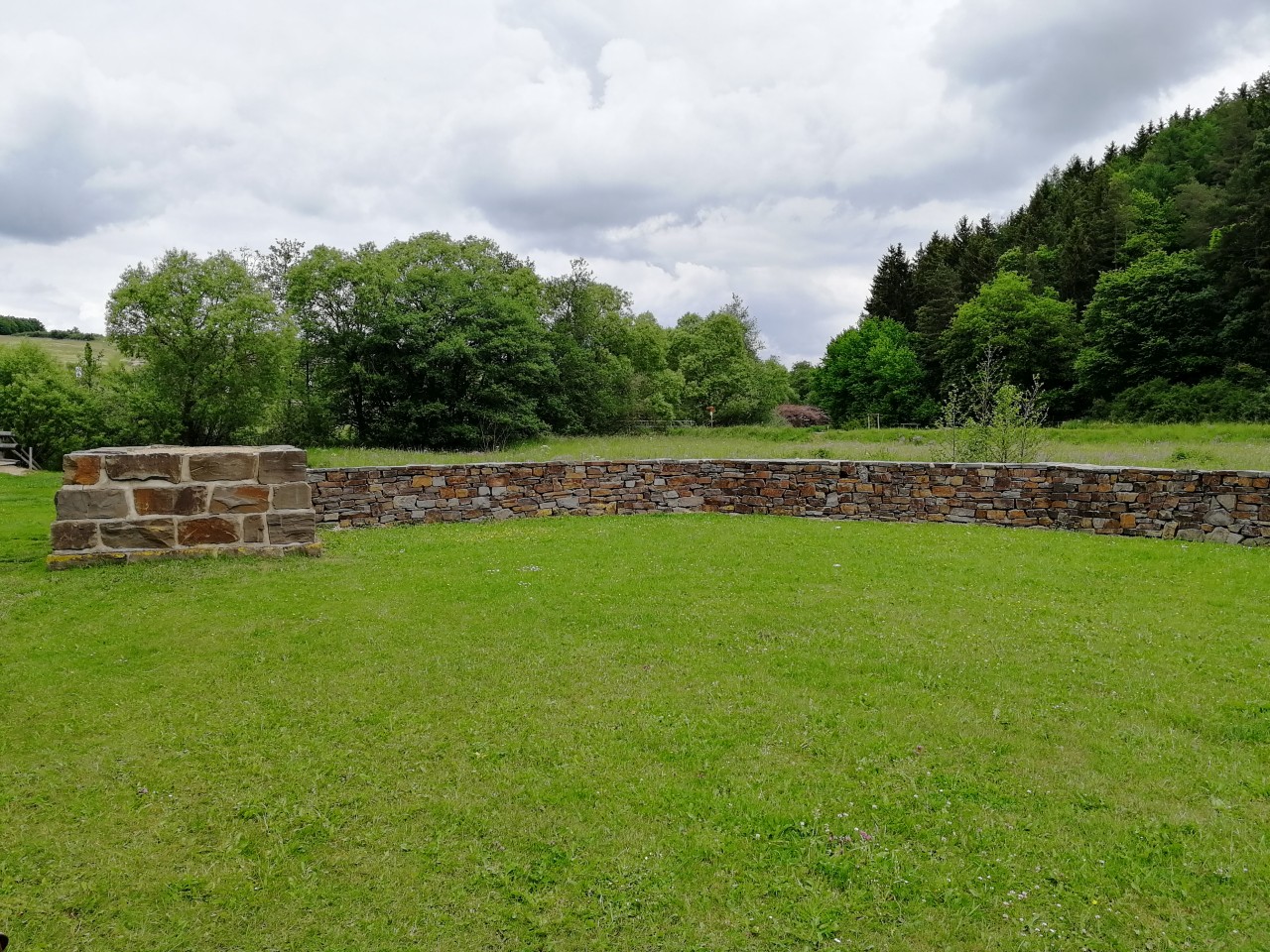 Die Grundmauern des Kastells wurden rekonstruiert.