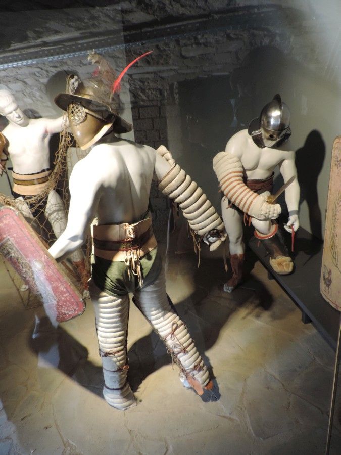 Verschiedene Typen von Gladiatoren