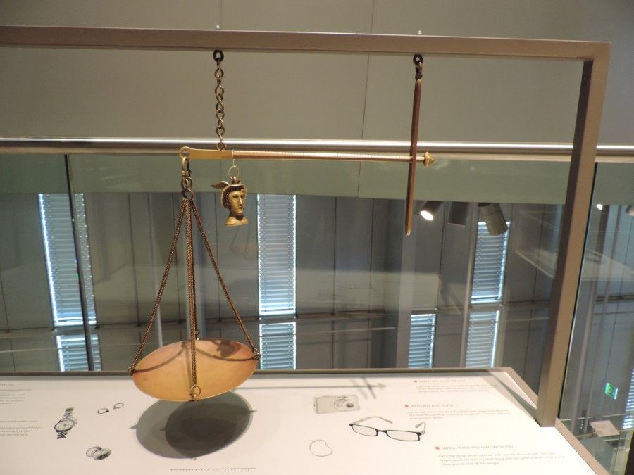 Eine römische Präzisionswaage zur Gewichtsbestimmung von kleineren Waren