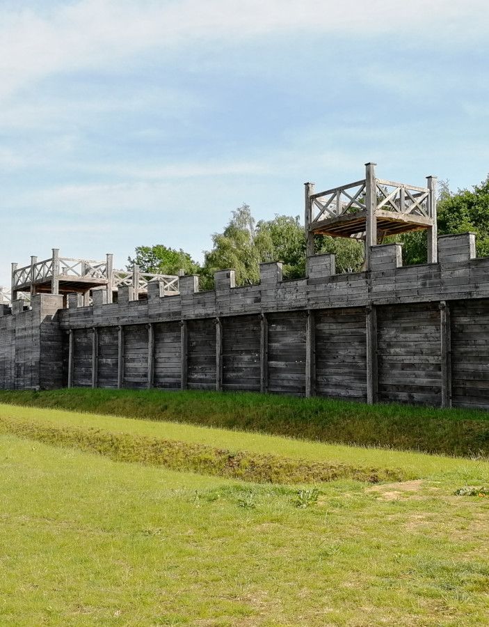 Holz-Erde-Mauer des Kastells Haltern (Aliso)